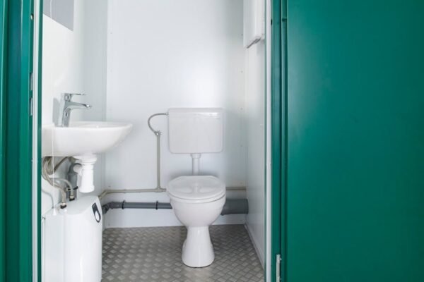 1+1 Double Mains Toilet 8ft x 5ft (RAL 6005) - Image 2