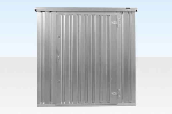 4M X 2.1M Flat Pack Container Store – Galvanised - Image 2